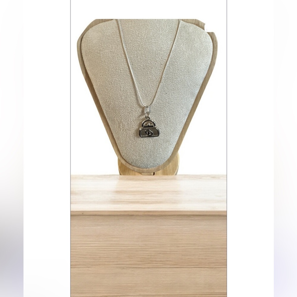 Dior Silver Handbag Charm Necklace - Picture 4 of 5